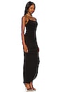 view 2 of 4 Lux Ruched Midi Dress in Black