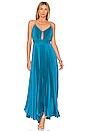 view 1 of 4 Gloria Pleated Maxi Dress in Ocean Blue