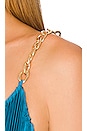 view 4 of 4 Gloria Pleated Maxi Dress in Ocean Blue