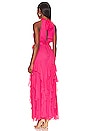 view 3 of 4 Emelia Halter Gown in Wild Pink