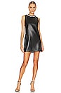 view 1 of 4 Coley Faux Leather Mini Dress in Black
