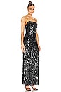 view 2 of 4 Fifi Sequin Fitted Gown in Black