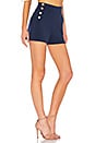view 2 of 4 Donald High Waist Side Button Shorts in Sapphire