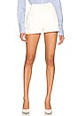 view 1 of 4 Edna Asymmetrical Pleated Short in Ecru