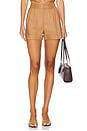 view 1 of 6 Conry Pleated Cuff Short in Tan