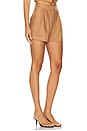 view 2 of 6 Conry Pleated Cuff Short in Tan