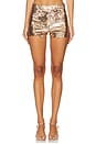 view 1 of 6 Lacie Sequin Hot Short in Tan & Bronze