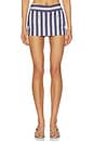 view 1 of 6 Ace Skort in Metro Stripe Twilight Blue