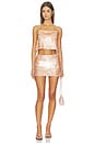 view 5 of 6 Mace Paillette Mini Skort in Rose Tan