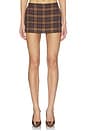 view 1 of 6 Mace Mini Skort in Dark Chocolate & Camel