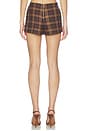 view 5 of 6 Mace Mini Skort in Dark Chocolate & Camel