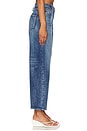 view 3 of 6 Ernie Cropped Low Rise Buckle Back Baggy Jean in Brooklyn Blue