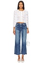 view 5 of 6 Ernie Cropped Low Rise Buckle Back Baggy Jean in Brooklyn Blue