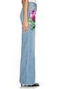 view 2 of 6 Chic Full Length Jean in Denver Bright Blue & Bloom
