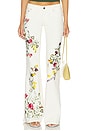 view 1 of 6 Chic Embroided Jean in Vanilla Multi