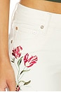 view 6 of 6 Chic Embroided Jean in Vanilla Multi