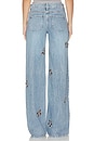 view 5 of 6 Amazing Embellished Cutout Jean in Fiona Vintage Blue
