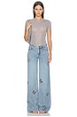view 6 of 6 Amazing Embellished Cutout Jean in Fiona Vintage Blue
