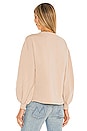 view 3 of 4 Amirah Drawstring Hem Sweatshirt in Nude