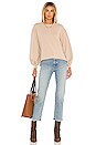 view 4 of 4 Amirah Drawstring Hem Sweatshirt in Nude