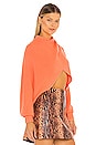 view 2 of 4 Mora Twist Cropped Long Sleeve Pullover in Deep Coral