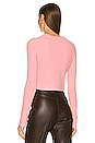 view 3 of 4 Sherice Raglan Cropped Pullover in Pink