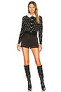 view 4 of 5 Collins Crochet Pearl Cardigan in Black & Soft White