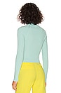 view 3 of 4 Irena Mock Neck Rib Sweater in Breeze