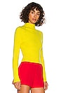 view 2 of 4 Irena Mock Neck Cropped Sweater in Sunflower