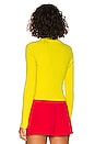 view 3 of 4 Irena Mock Neck Cropped Sweater in Sunflower