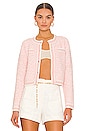 view 1 of 4 Noella Cropped Cardigan in English Rose & Soft White