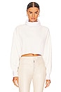 view 1 of 4 Oswald Oversized Cropped Pullover in Soft White
