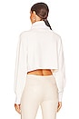 view 3 of 4 Oswald Oversized Cropped Pullover in Soft White