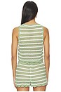 view 3 of 4 Ciara Cropped Pointelle Pullover in Sage & Soft White