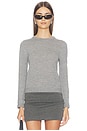 view 2 of 5 Poral Collared Sweater in Medium Heather Grey