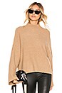 view 1 of 4 Simona Bell Sleeve Turtleneck in Camel