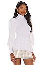 view 2 of 4 СВИТЕР С ВОРОТНИКОМ ПОД ГОРЛО BABETTE in Soft White