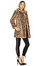 view 2 of 3 Kinsley Faux Fur Oversized Coat in Leopard