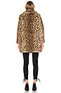 view 3 of 3 Kinsley Faux Fur Oversized Coat in Leopard