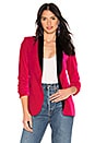 view 1 of 5 Maci Fitted Blazer in Fuchsia & Black
