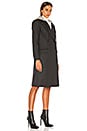 view 4 of 5 Bern Mid Length Blazer Coat in Charcoal & Heather Grey
