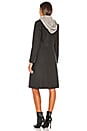 view 5 of 5 Bern Mid Length Blazer Coat in Charcoal & Heather Grey
