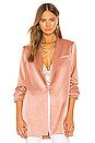 view 2 of 5 Jace Shawl Collar Oversized Blazer in Rose Tan