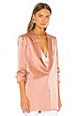 view 3 of 5 Jace Shawl Collar Oversized Blazer in Rose Tan