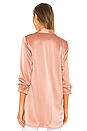 view 4 of 5 Jace Shawl Collar Oversized Blazer in Rose Tan