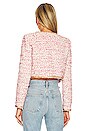 view 3 of 5 Kidman Cropped Jacket in Off White & Raspberry