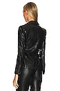 view 3 of 4 Mya Vegan Leather Blazer in Black