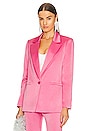 view 2 of 5 Denny Notch Collar Boyfriend Blazer in Primrose