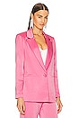 view 3 of 5 Denny Notch Collar Boyfriend Blazer in Primrose