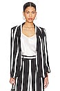 view 1 of 5 Macey Blazer in Modern Vertical Stripe
